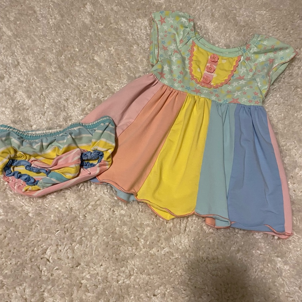 Matilda Jane dress and bloomers